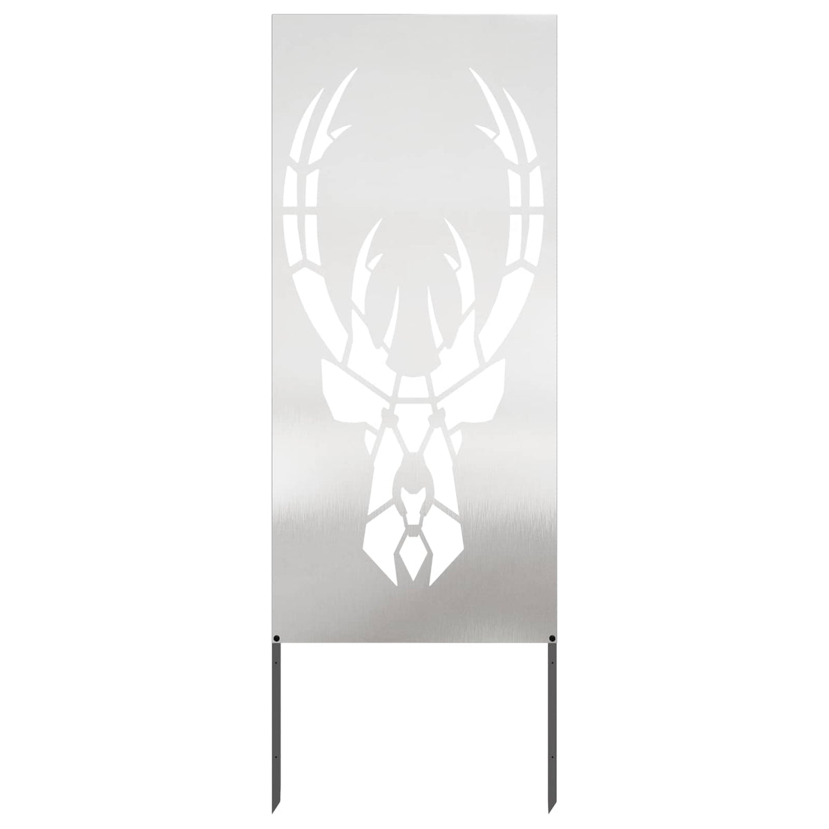 Vidaxl tuin privacy screen zilver 50 x 140 cm roestvrij staal