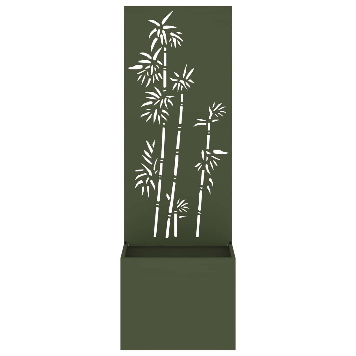 Vidaxl tuin privacy screen olijfgroen 50 x 140 cm koudgewalst staal