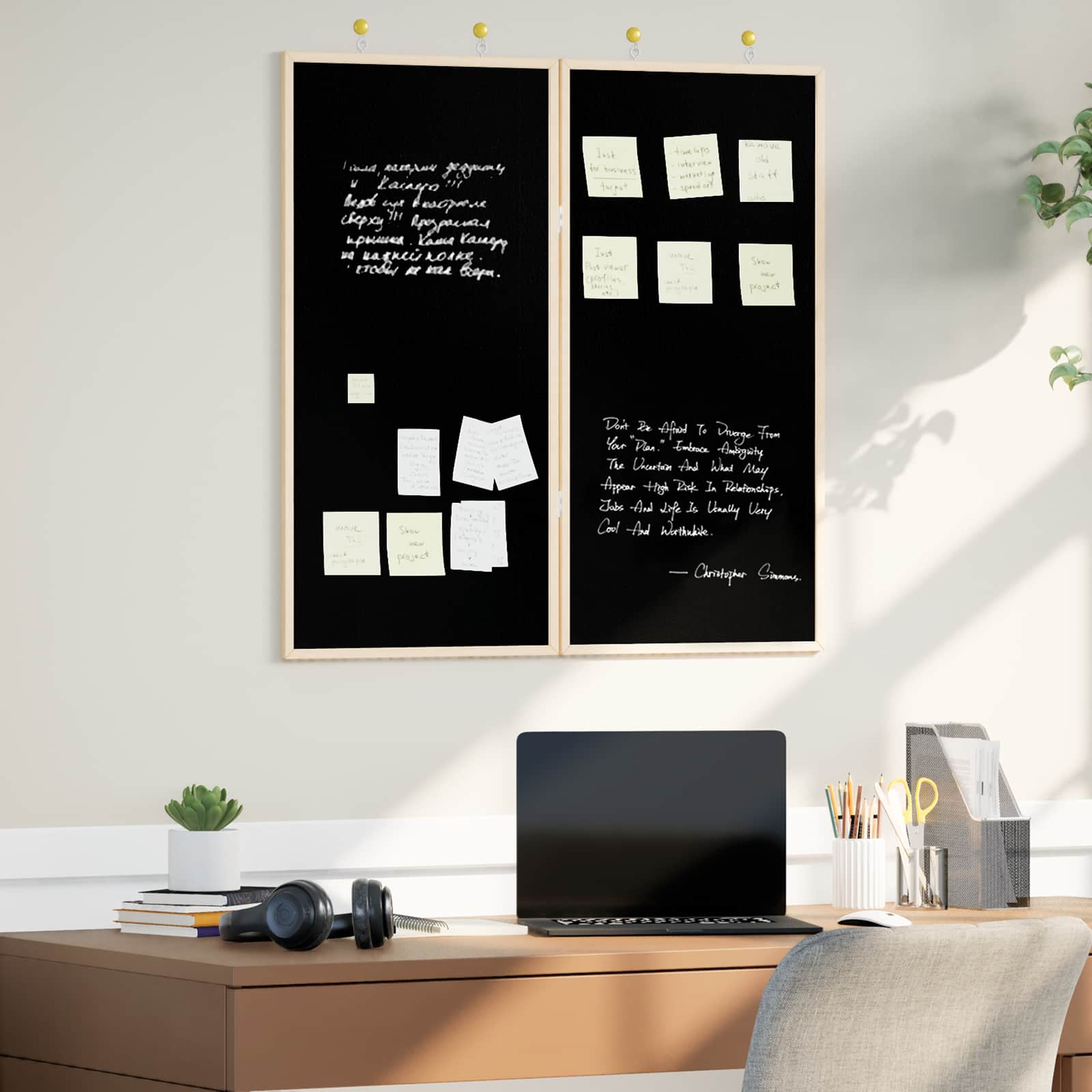 Vidaxl bulletinbord 80 x 80 x 1.4 cm massief grenenhout zwart
