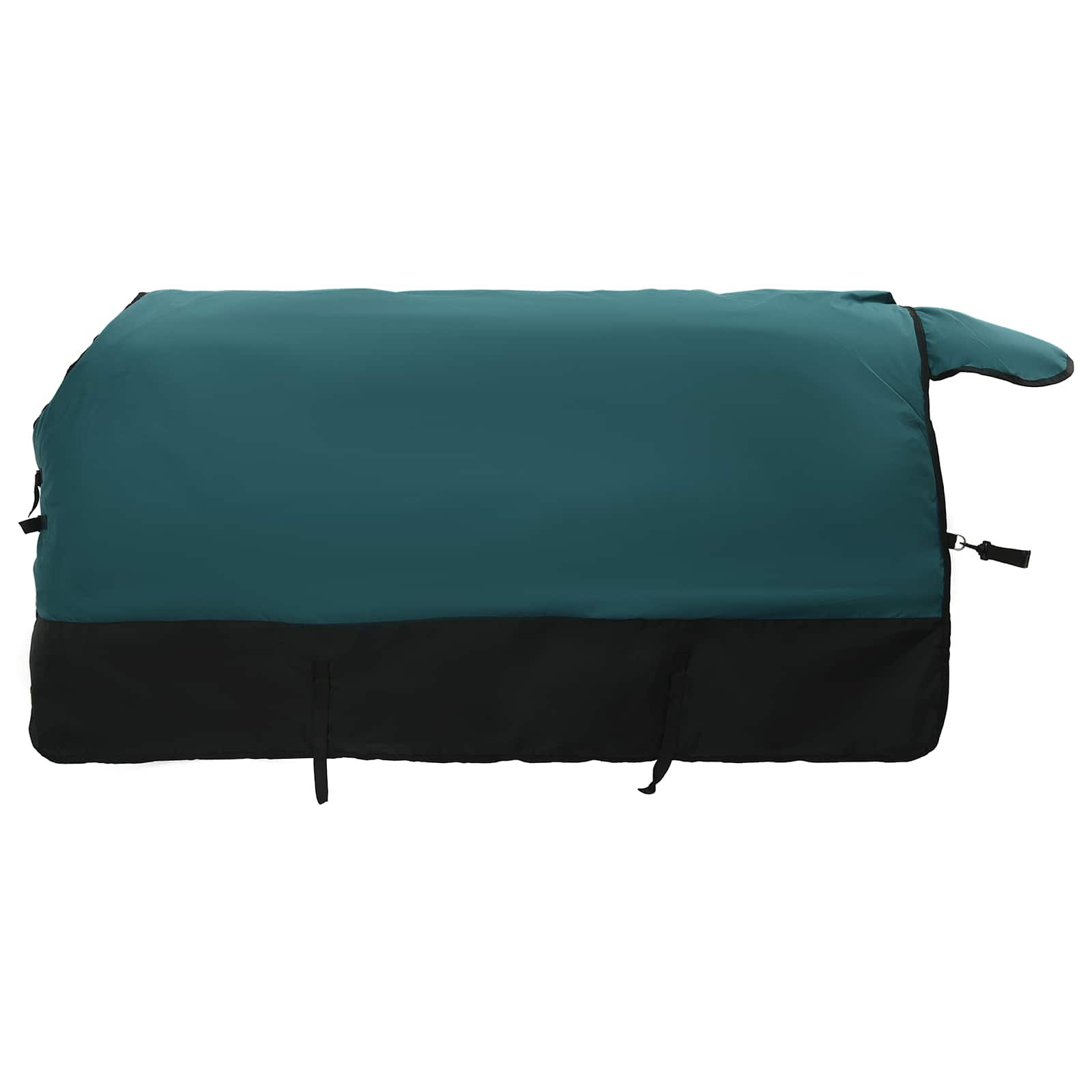 Vidaxl paardendeken donkergroen en zwart 125 cm polyester