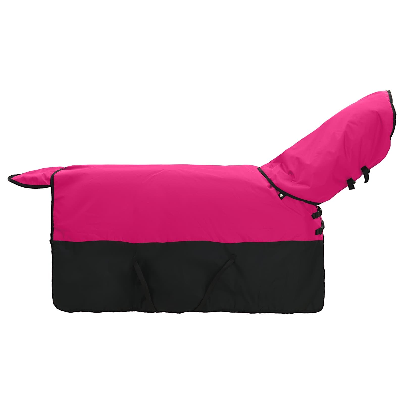 Vidaxl paardendeken roze en zwart 95 cm polyester