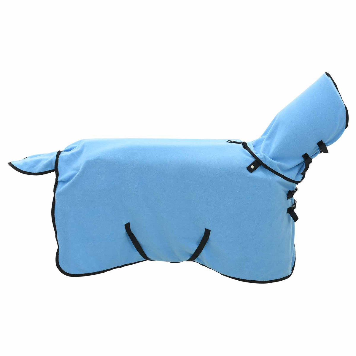 Vidaxl paardendeken volledige aqua 115 cm polyester fleece