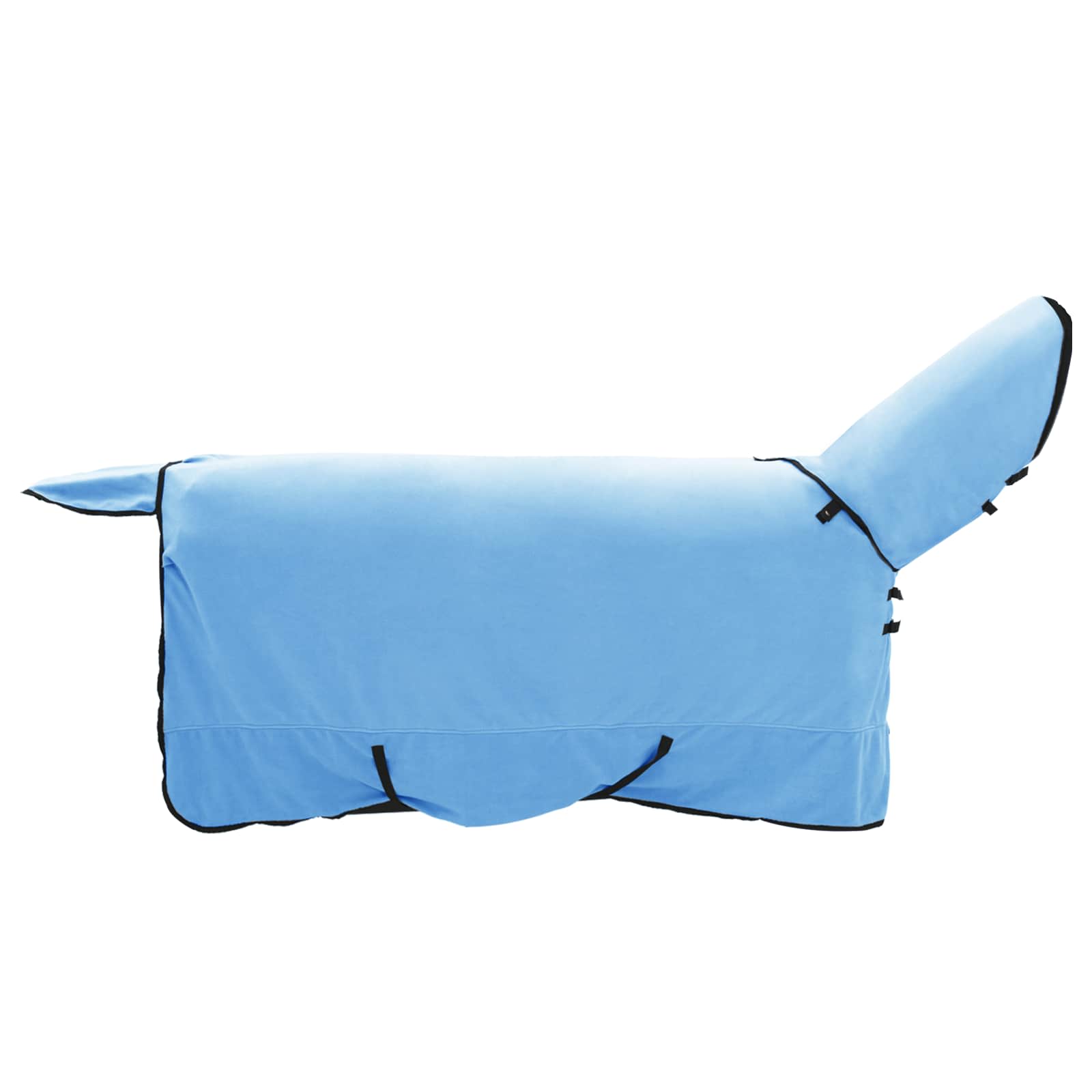 Vidaxl paardendeken volledige aqua 155 cm polyester fleece