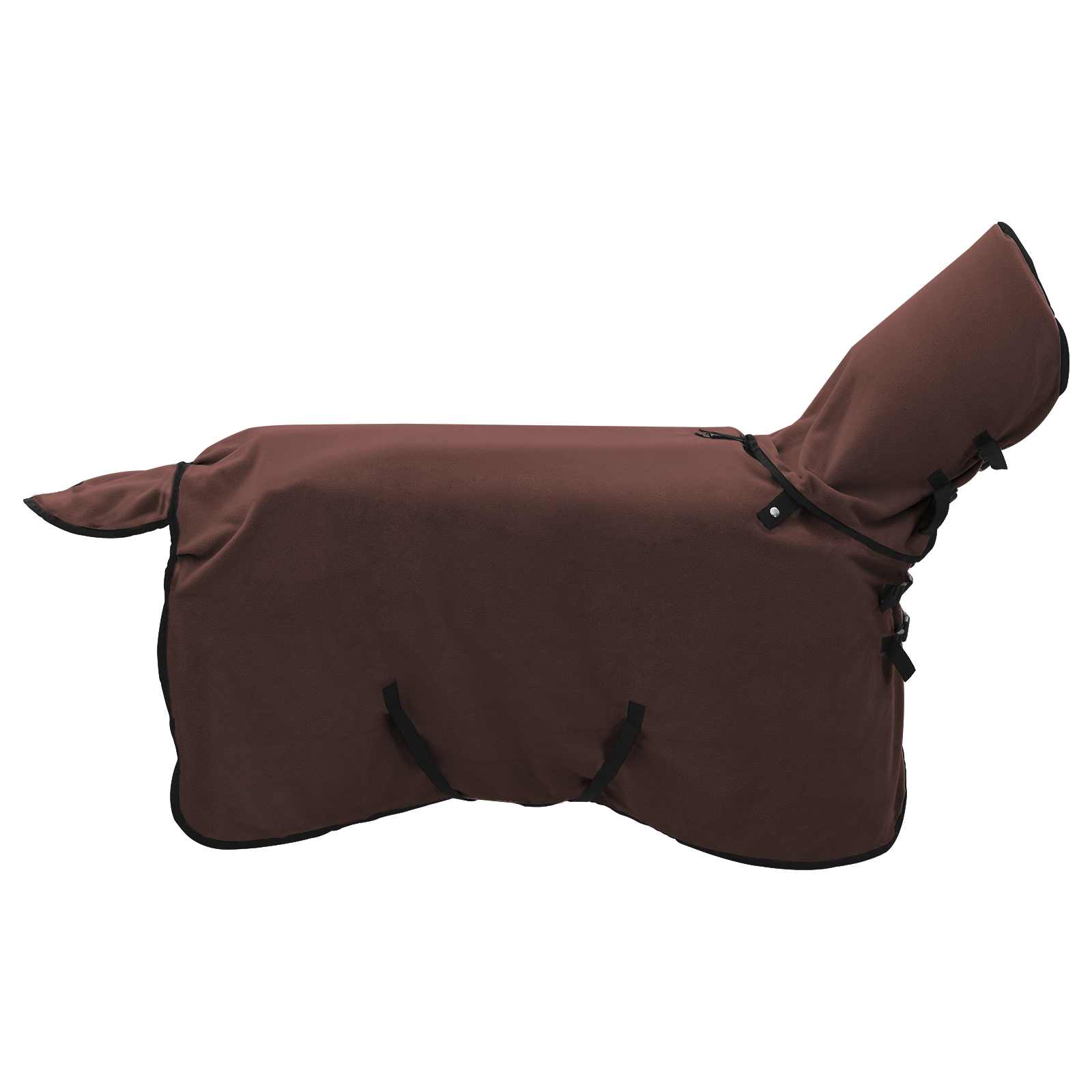 Vidaxl paardendeken volledig donkerbruin 85 cm polyester fleece