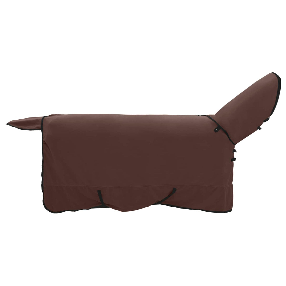 Vidaxl paardendeken volledig donkerbruin 165 cm polyester fleece