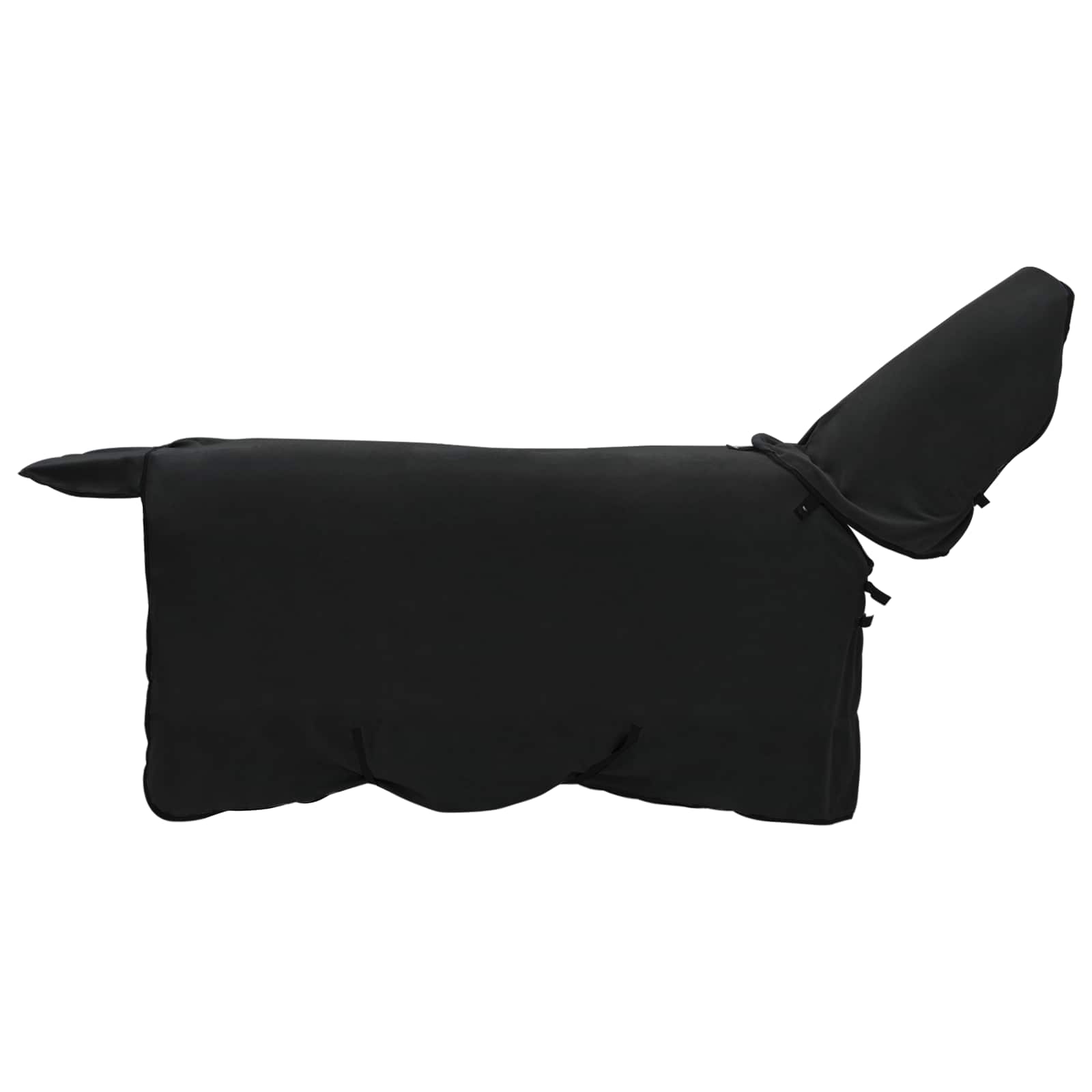 Vidaxl paardendeken zwart 115 cm polyester fleece