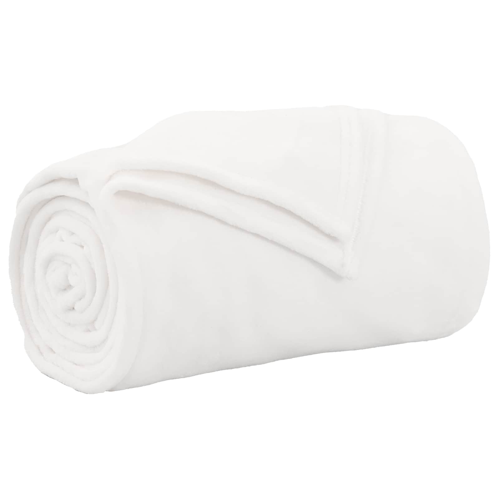 Vidaxl gooi deken wit 130 x 150 cm fleece
