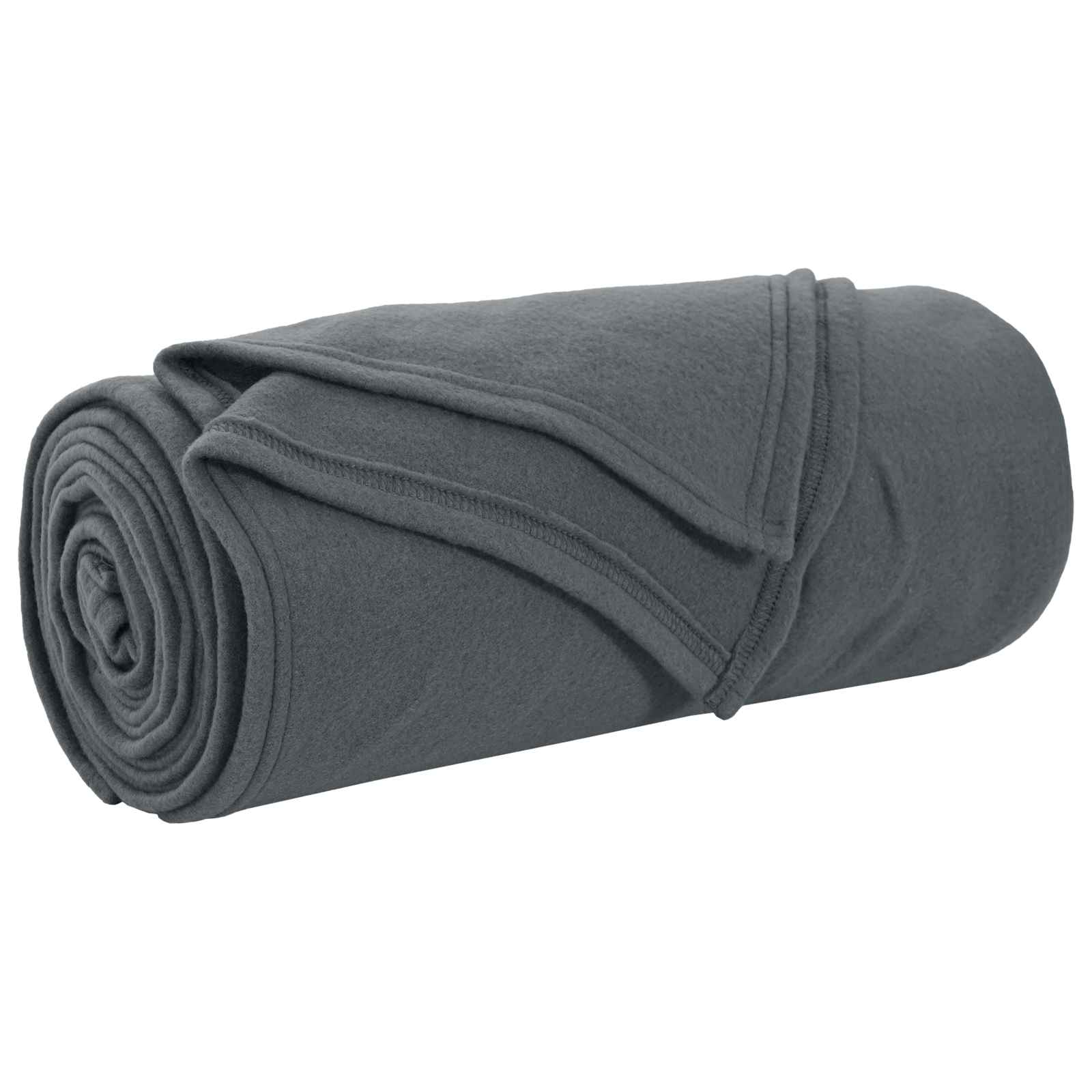 Vidaxl gooi deken donkergrijs 170 x 130 cm fleece