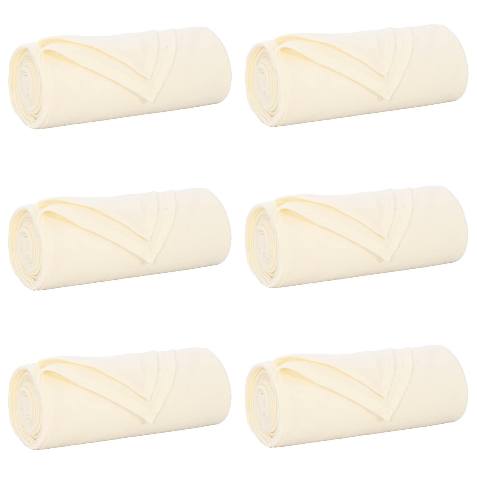 Vidaxl kleden 6 pcs crème 240 x 220 cm fleece