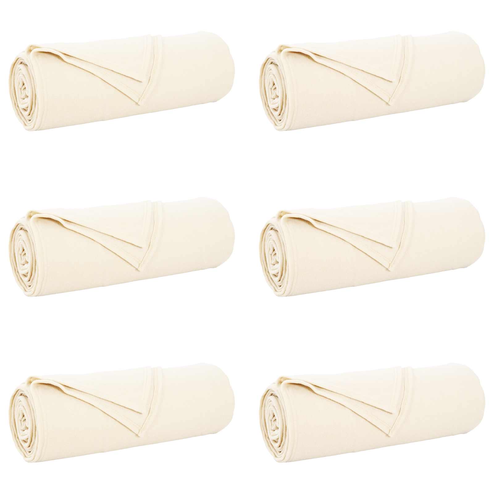 Vidaxl kleden 6 pcs crème 350 x 270 cm fleece
