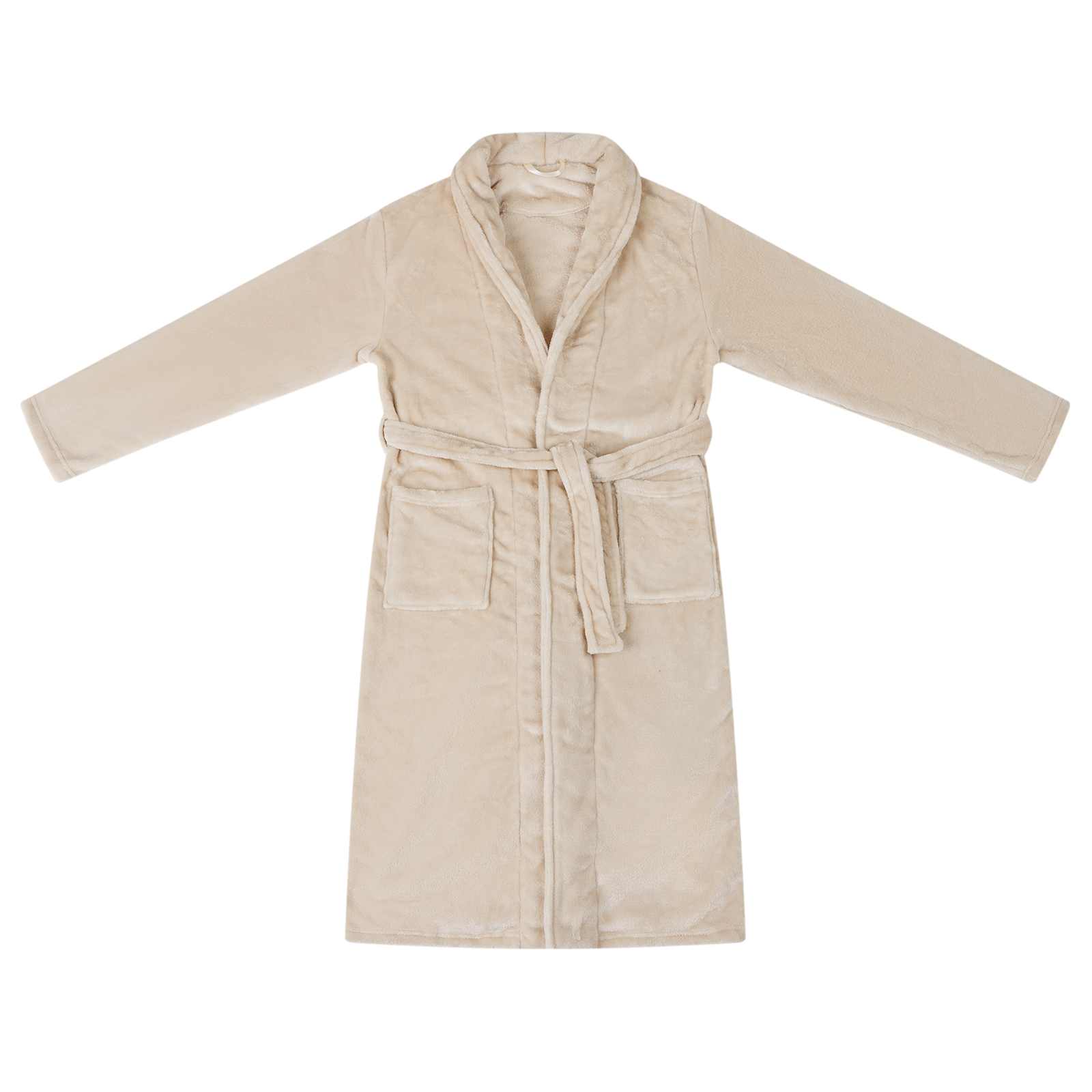 Vidaxl badjas zonder kap beige xl flanel