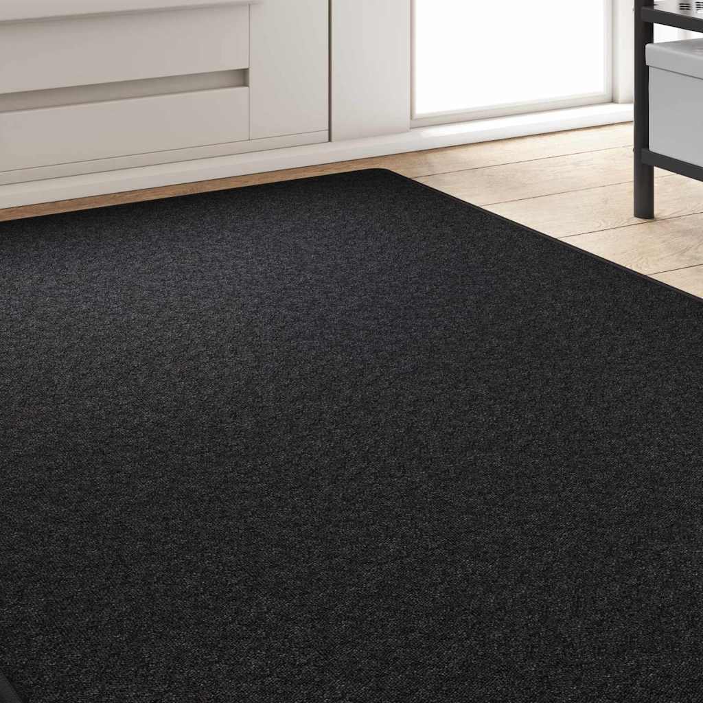 Vidaxl tapijt loper antraciet 100 x 300 cm 100% polypropyleen