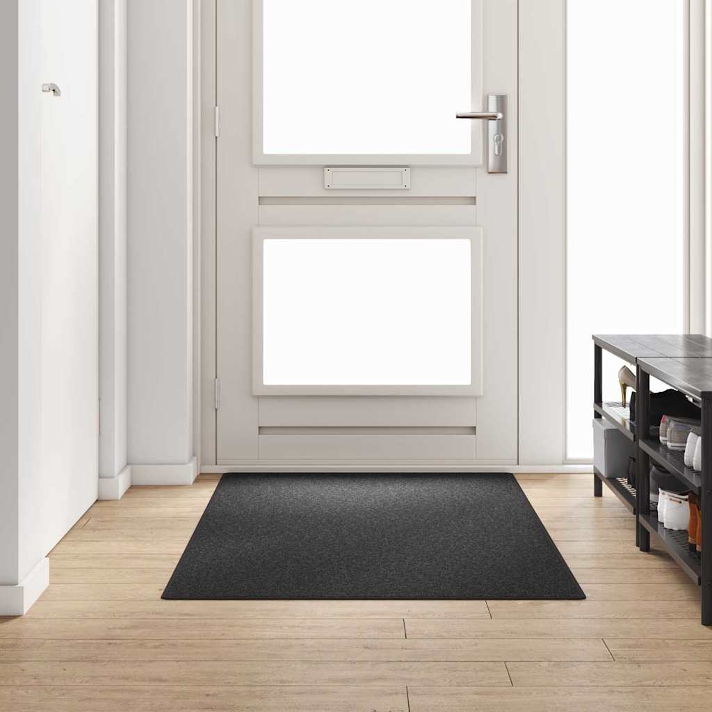 Vidaxl tapijt loper donkergrijs 100 x 200 cm 100% polypropyleen