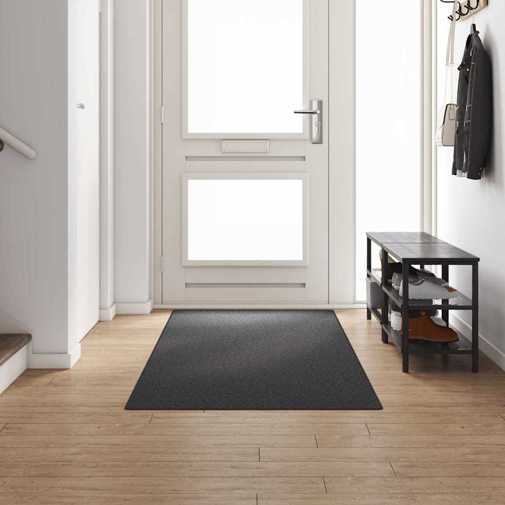 Vidaxl tapijt loper donkergrijs 100 x 300 cm 100% polypropyleen