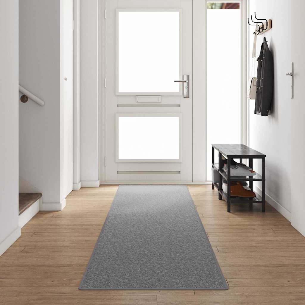 Vidaxl tapijt loper lichtgrijs 80 x 500 cm 100% polypropyleen