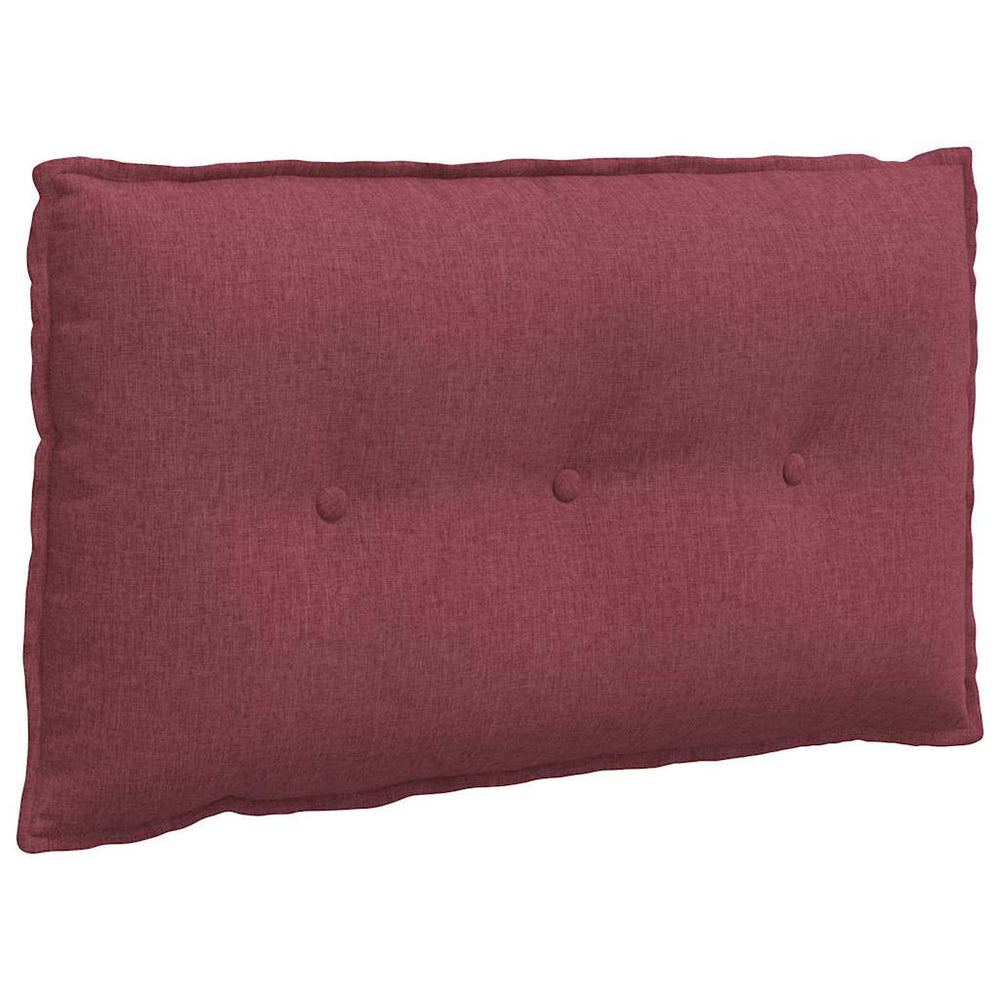 Vidaxl rugkussen wijnrood 80 x 19 x 50 cm stof