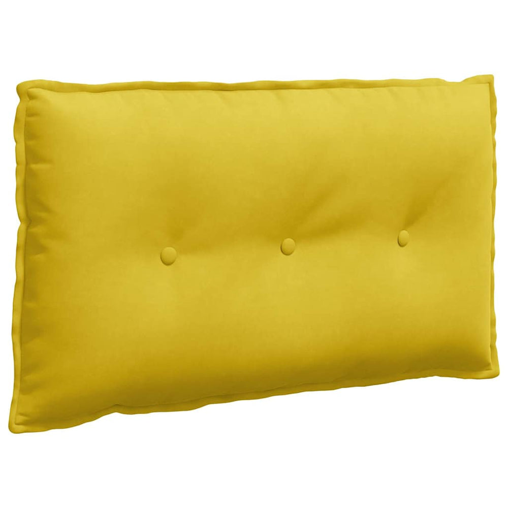 Vidaxl rugkussen geel 80 x 50 cm cordstof