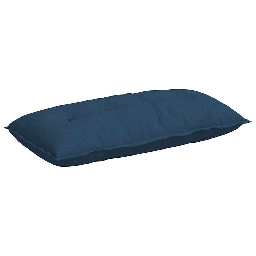 Vidaxl rugkussen blauw 100 x 19 x 50 cm stof