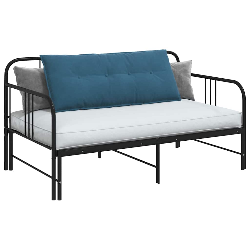 Vidaxl rugkussen blauw 120 x 50 cm cordstof