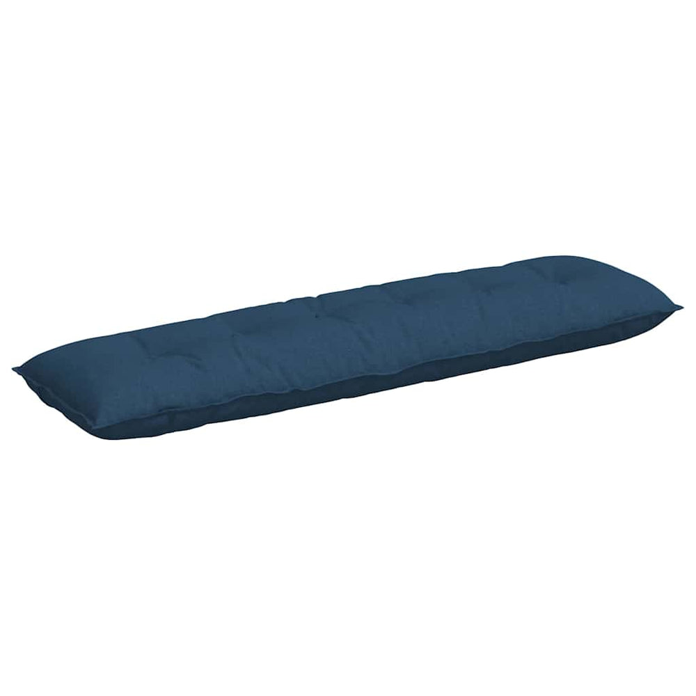 Vidaxl rugkussen blauw 180 x 19 x 50 cm stof