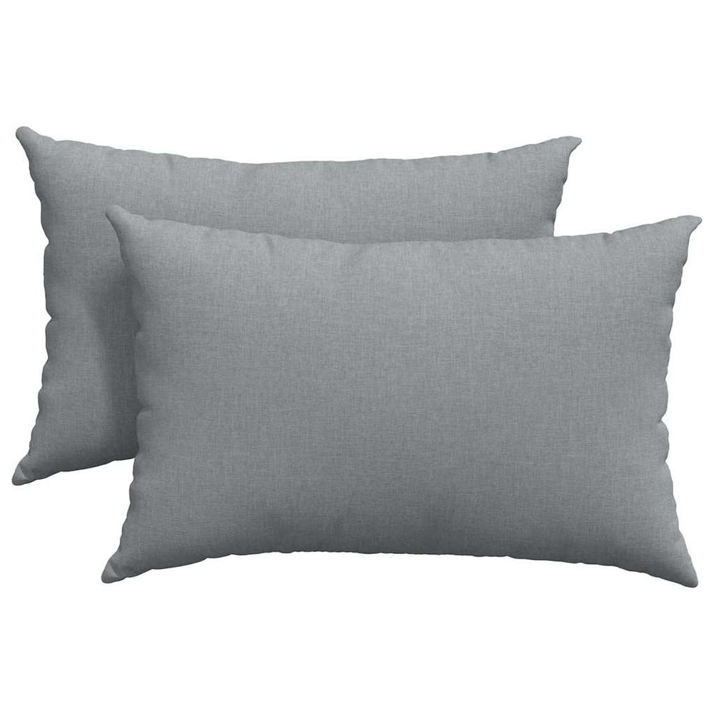 Vidaxl sofa kussens 2 pcs lichtgrijs 60 x 40 cm stof