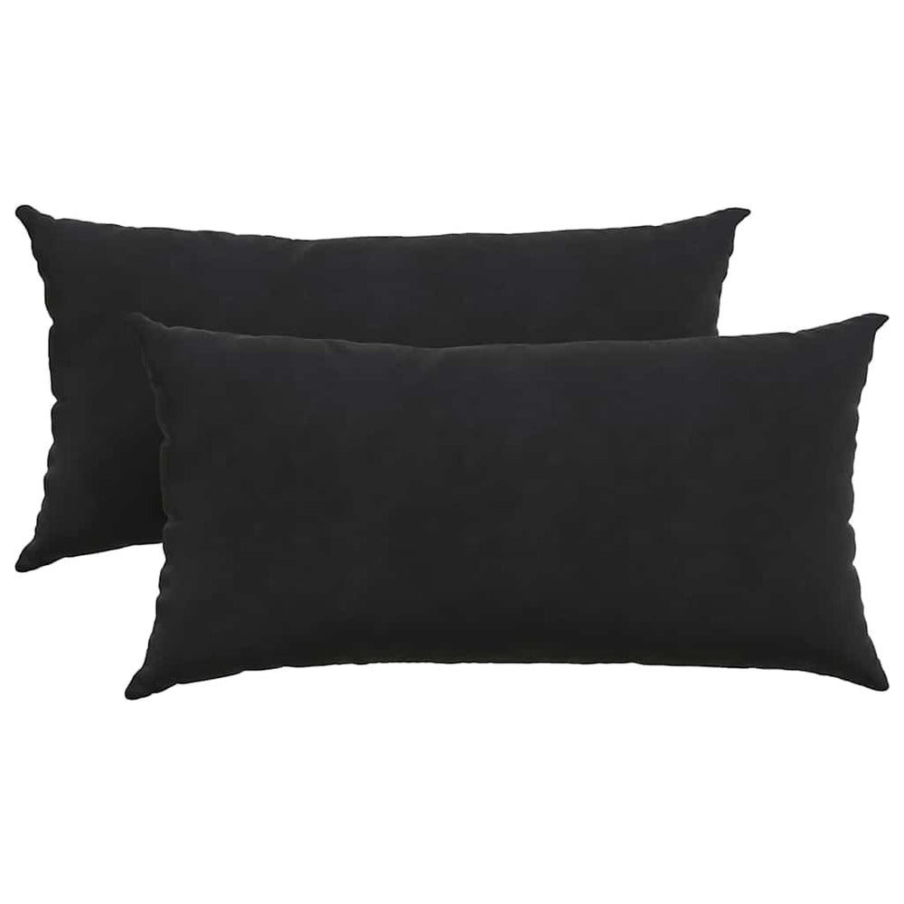 Vidaxl sofa kussens 2 stuks zwart 80 x 40 cm cordstof