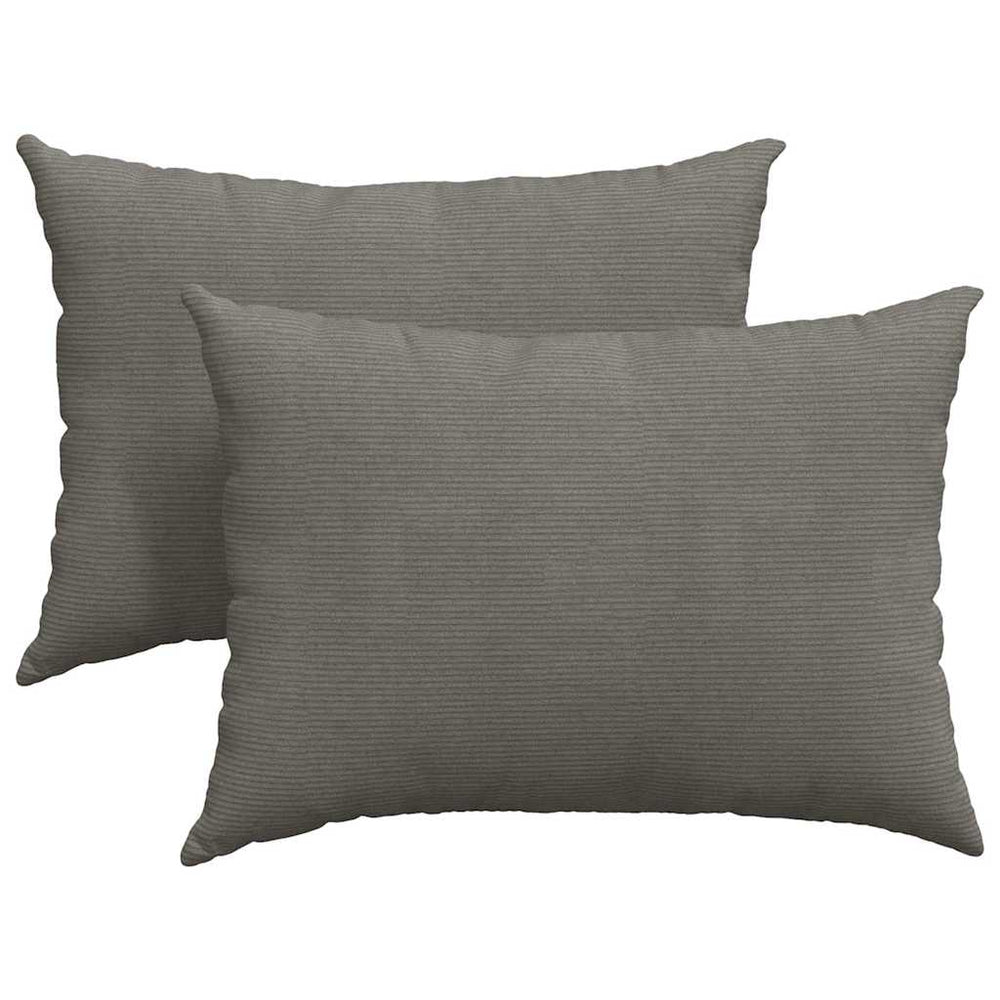 Vidaxl sofa kussens 2 stuks lichtgrijs 70 x 50 cm cordstof