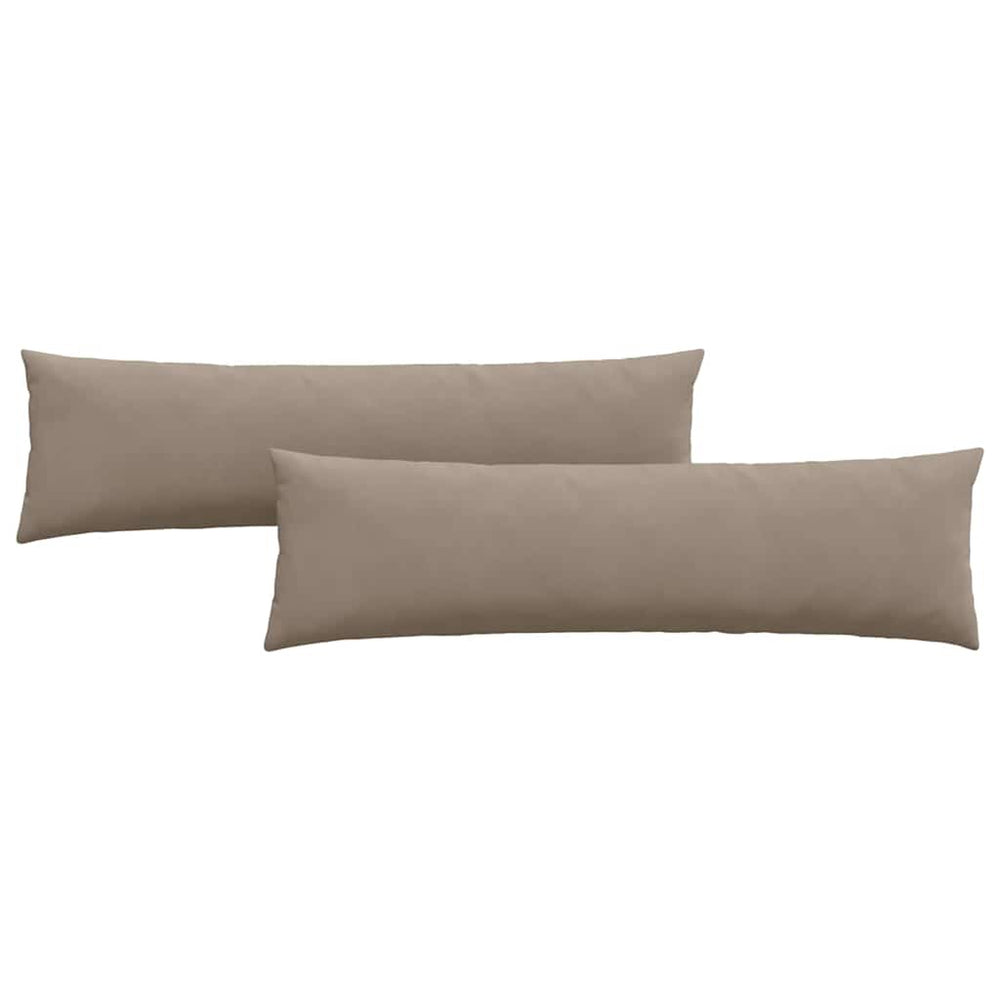 Vidaxl sofa kussens 2 stuks taupe 145 x 40 cm stof