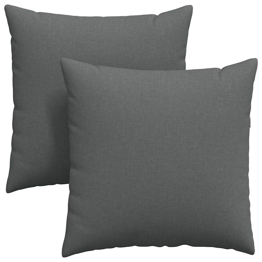 Vidaxl sofa kussens 2 pcs donkergrijs 60 x 60 cm stof
