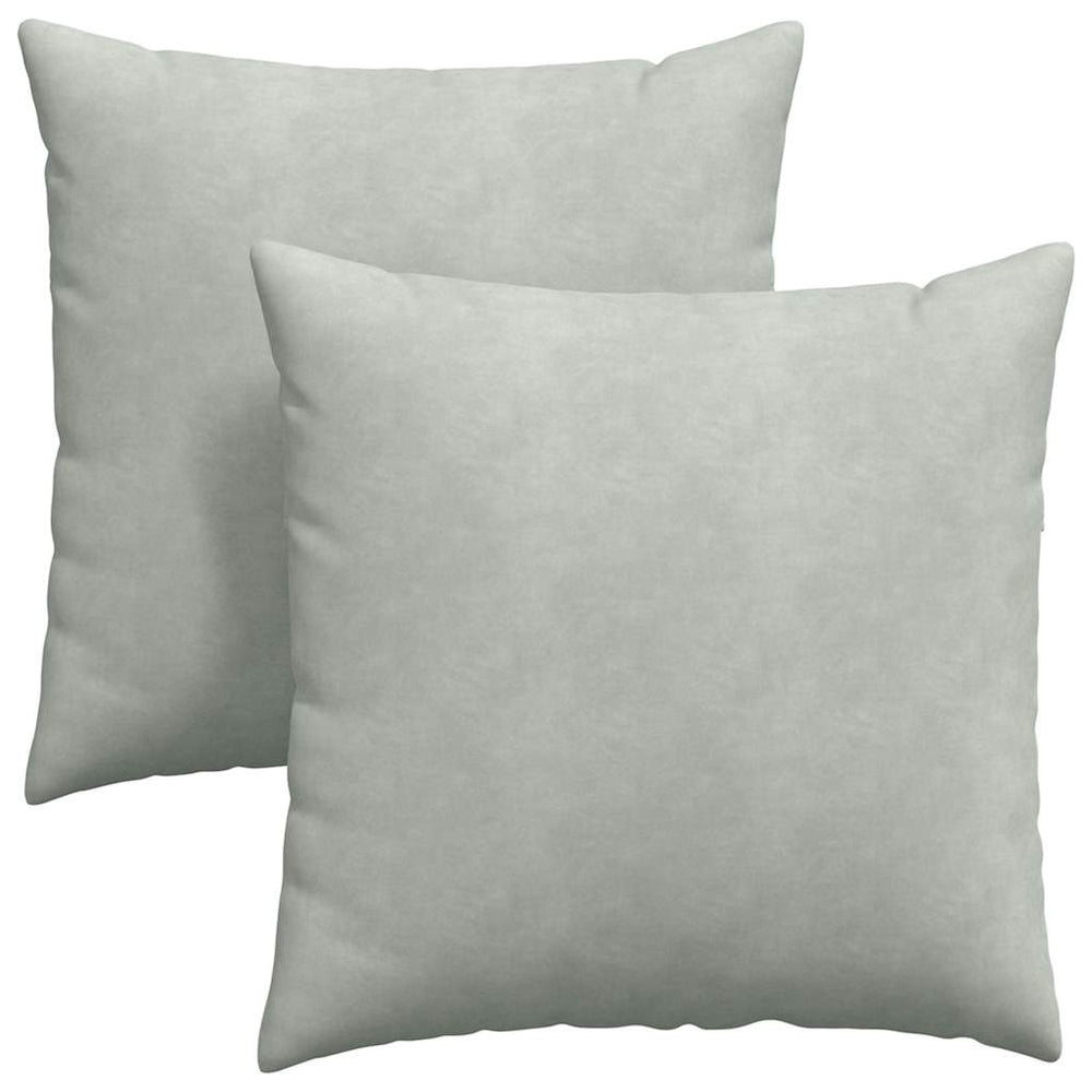 Vidaxl sofa kussens 2 stuks lichtgrijs 60 x 60 cm cordstof