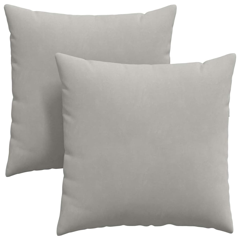 Vidaxl sofa kussens 2 stuks lichtgrijs 80 x 80 cm stof