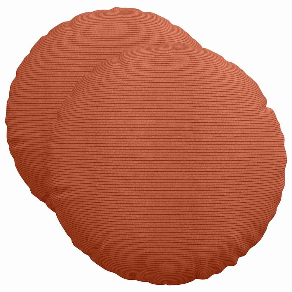 Vidaxl zitkussens 2 pcs rood-oranje ø 50 cm katoen stof