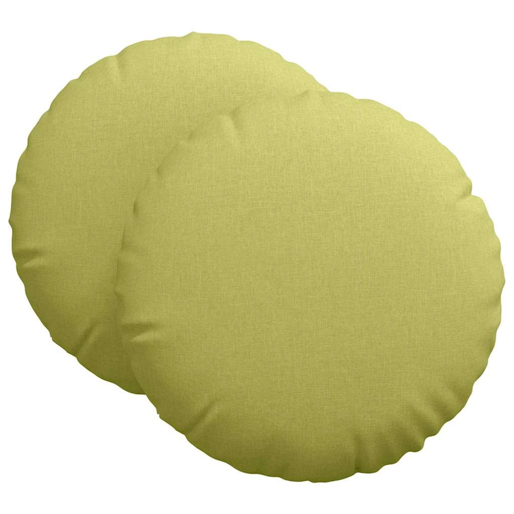 Vidaxl zitkussens 2 pcs lichtgroen ø80 x 29 cm stof