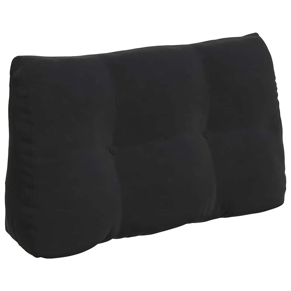 Vidaxl rugkussen zwart 80 x 24 x 50 cm fluweel