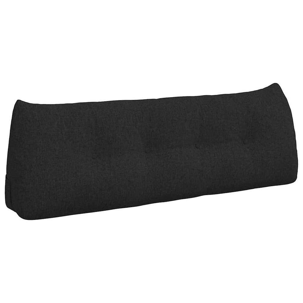 Vidaxl rugkussen zwart 140 x 24 x 50 cm stof