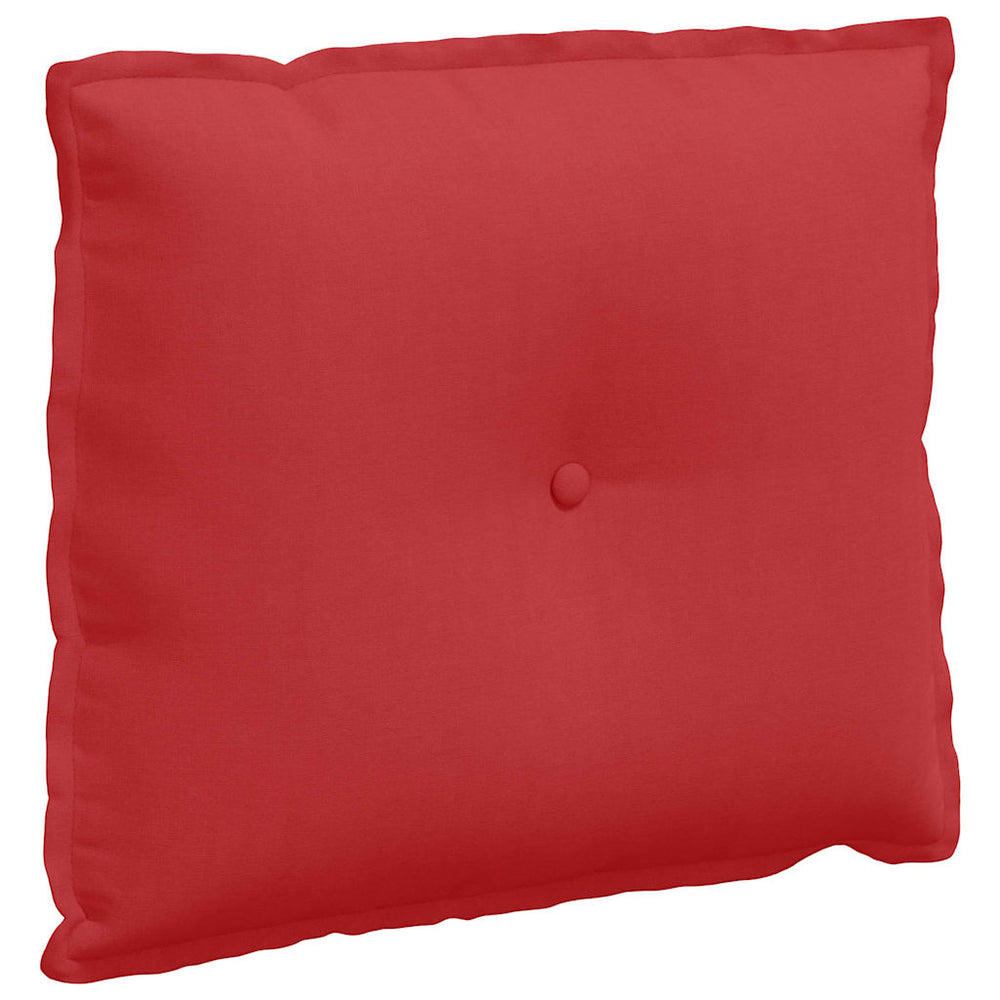 Vidaxl rugkussen rood 60 x 19 x 50 cm stof