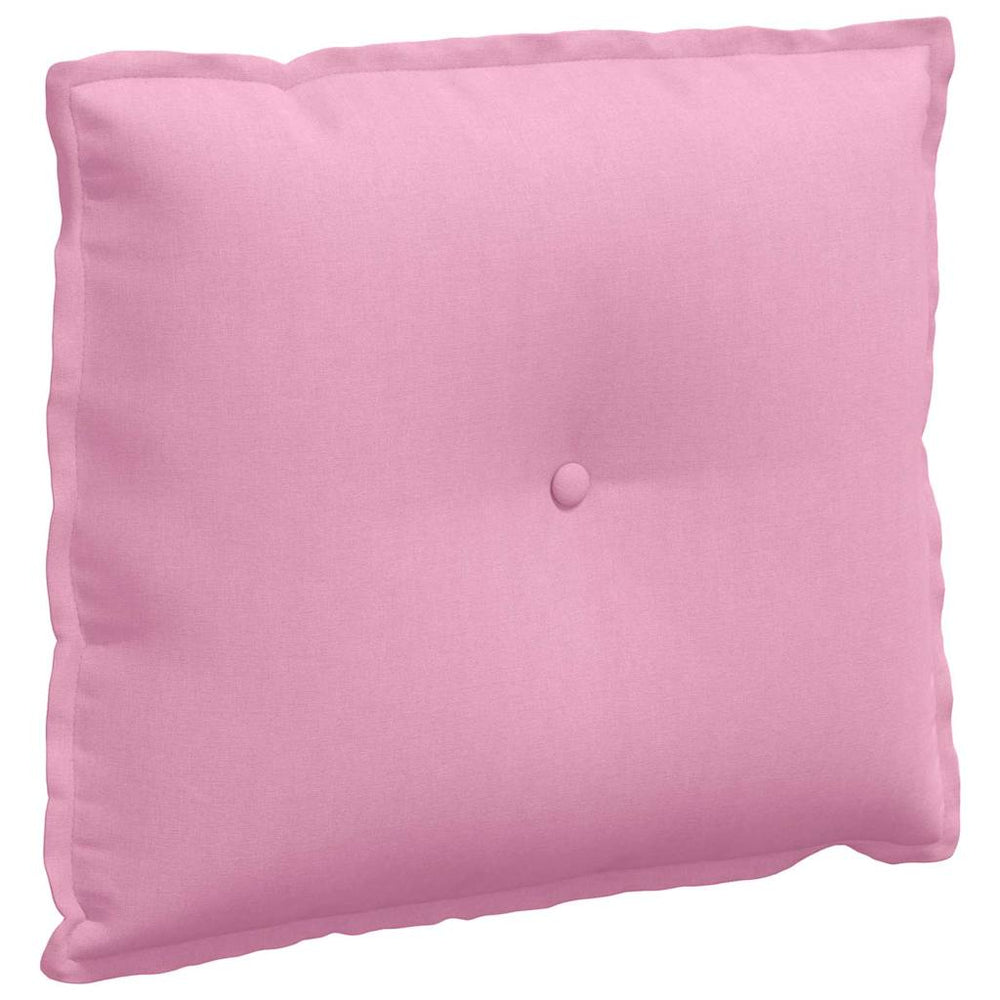 Vidaxl rugkussen roze 60 x 19 x 50 cm stof