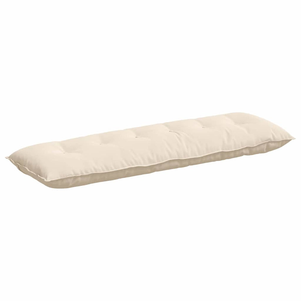 Vidaxl rugkussen beige 160 x 50 cm microvezel stof