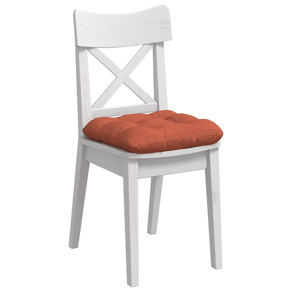 Vidaxl zitkussens 4 st katoen stof rood-oranje 45 x 45 cm