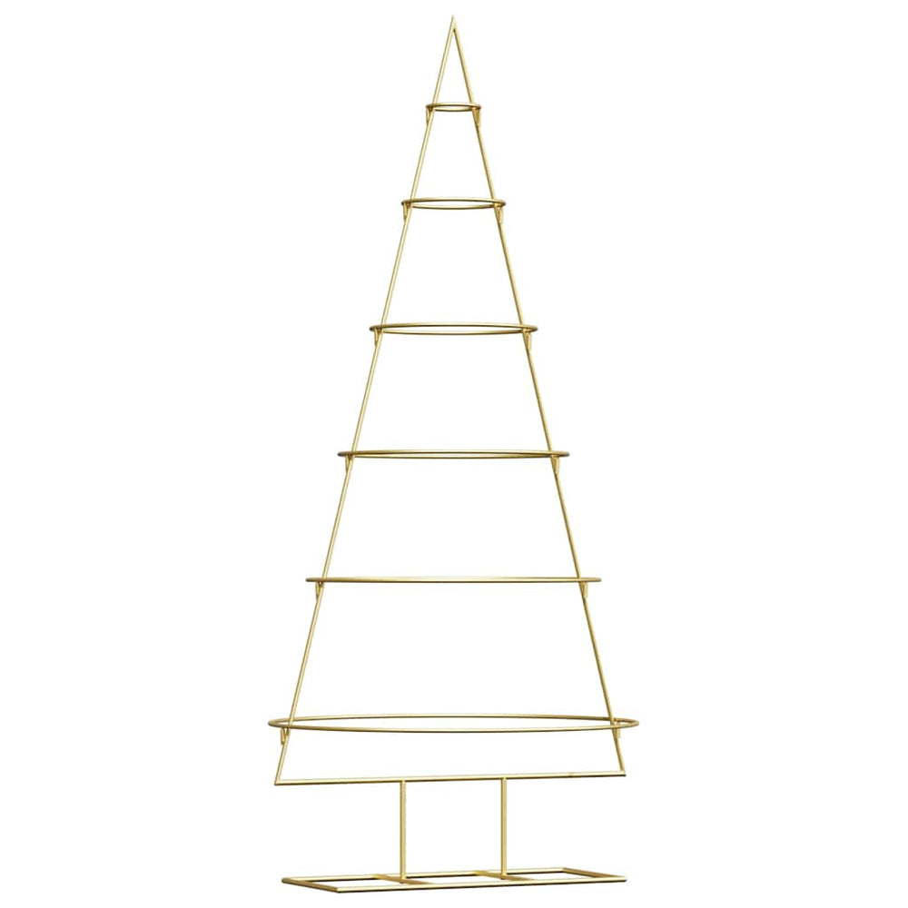 Vidaxl metalen kerstboom met standaard goud 148 cm poedergecoat staal