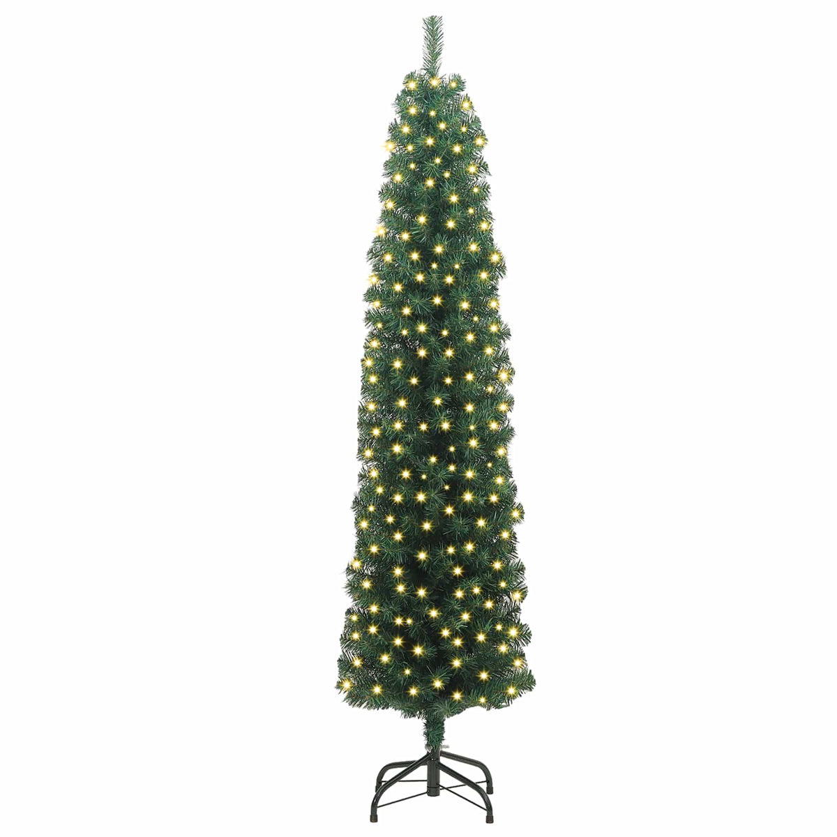 Vidaxl kunstkerstboom groen 180 cm pvc en staal en kunststof