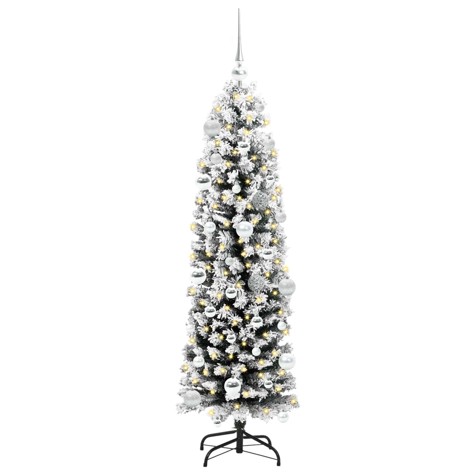 Vidaxl kunstkerstboom groen 150 cm pvc en staal en kunststof