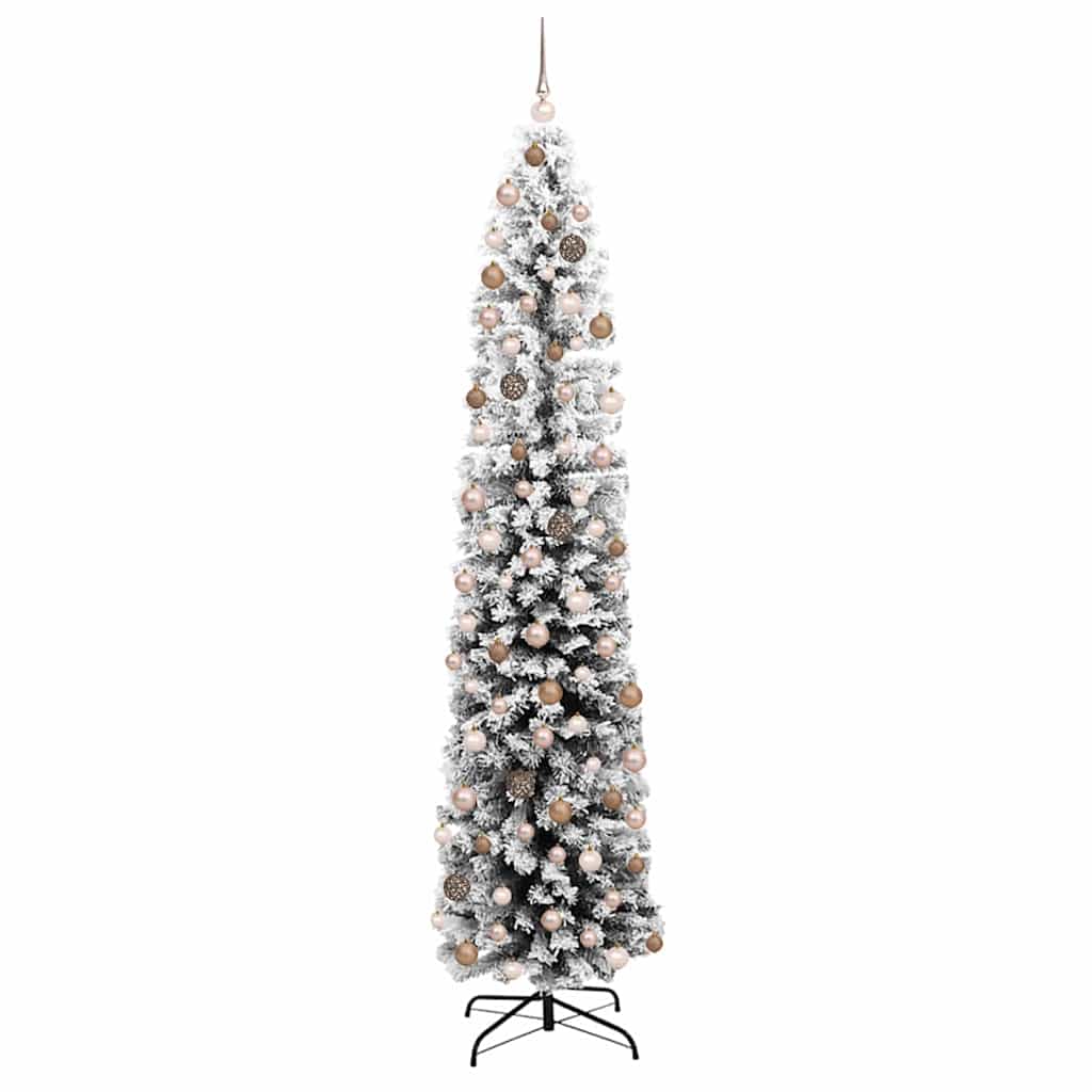 Vidaxl kunstkerstboom groen 210 cm pvc en staal en kunststof