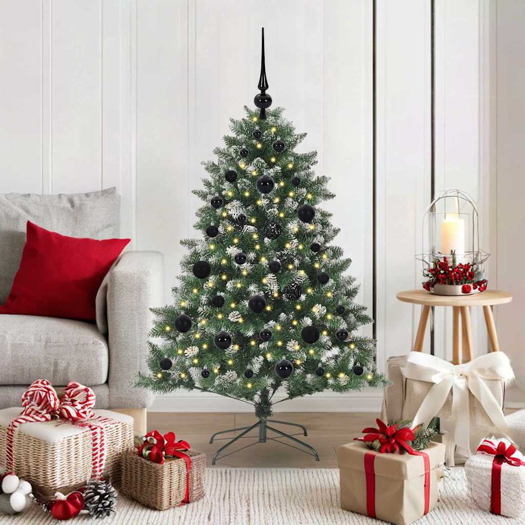 Vidaxl kunstkerstboom met 150 led groen 120 cm pvc en plastic en staal