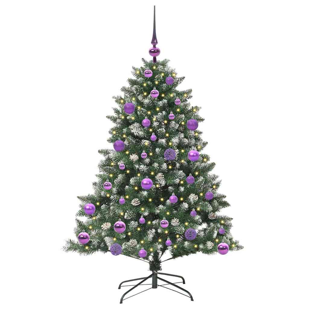 Vidaxl kunstkerstboom groen 120 cm pvc en plastic en staal