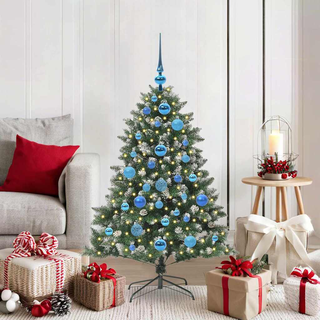 Vidaxl kunstkerstboom met 150 led groen 120 cm pvc en plastic en staal
