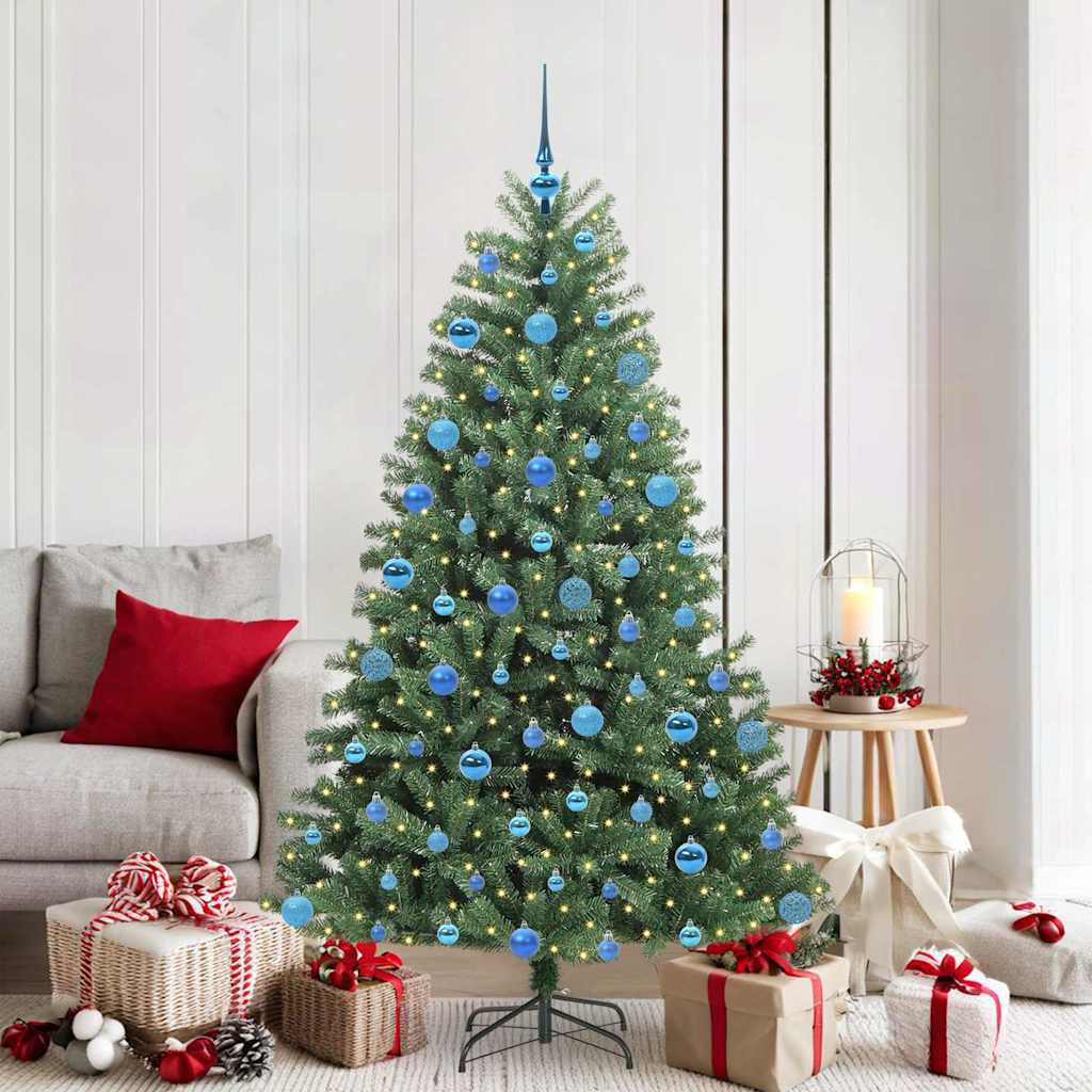 Vidaxl kunstmatige inklapbare kerstboom groen 180 cm pvc en metaal