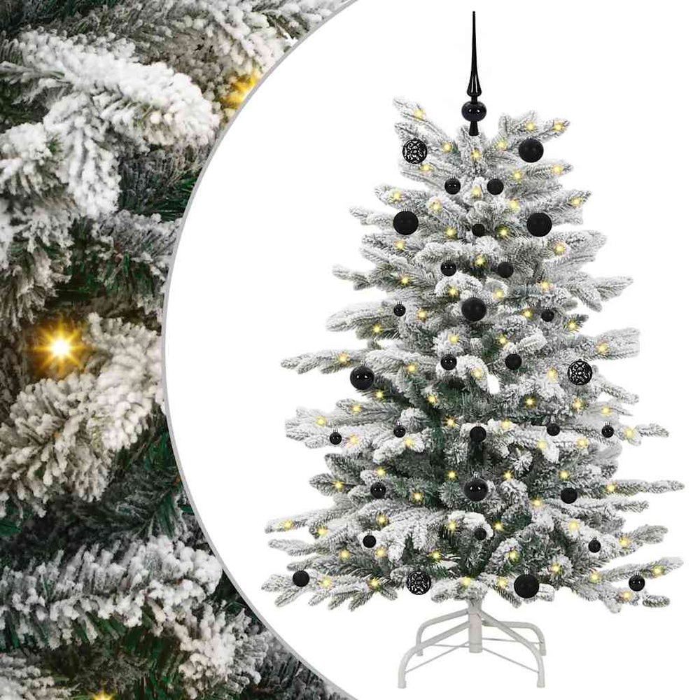 Vidaxl kunstmatige inklapbare kerstboom wit 150 cm pe en pvc
