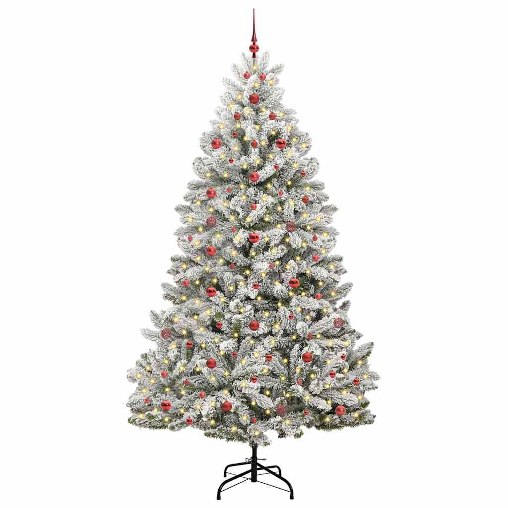 Vidaxl kunstkerstboom 240 cm 300 led's warmwit pvc en staal