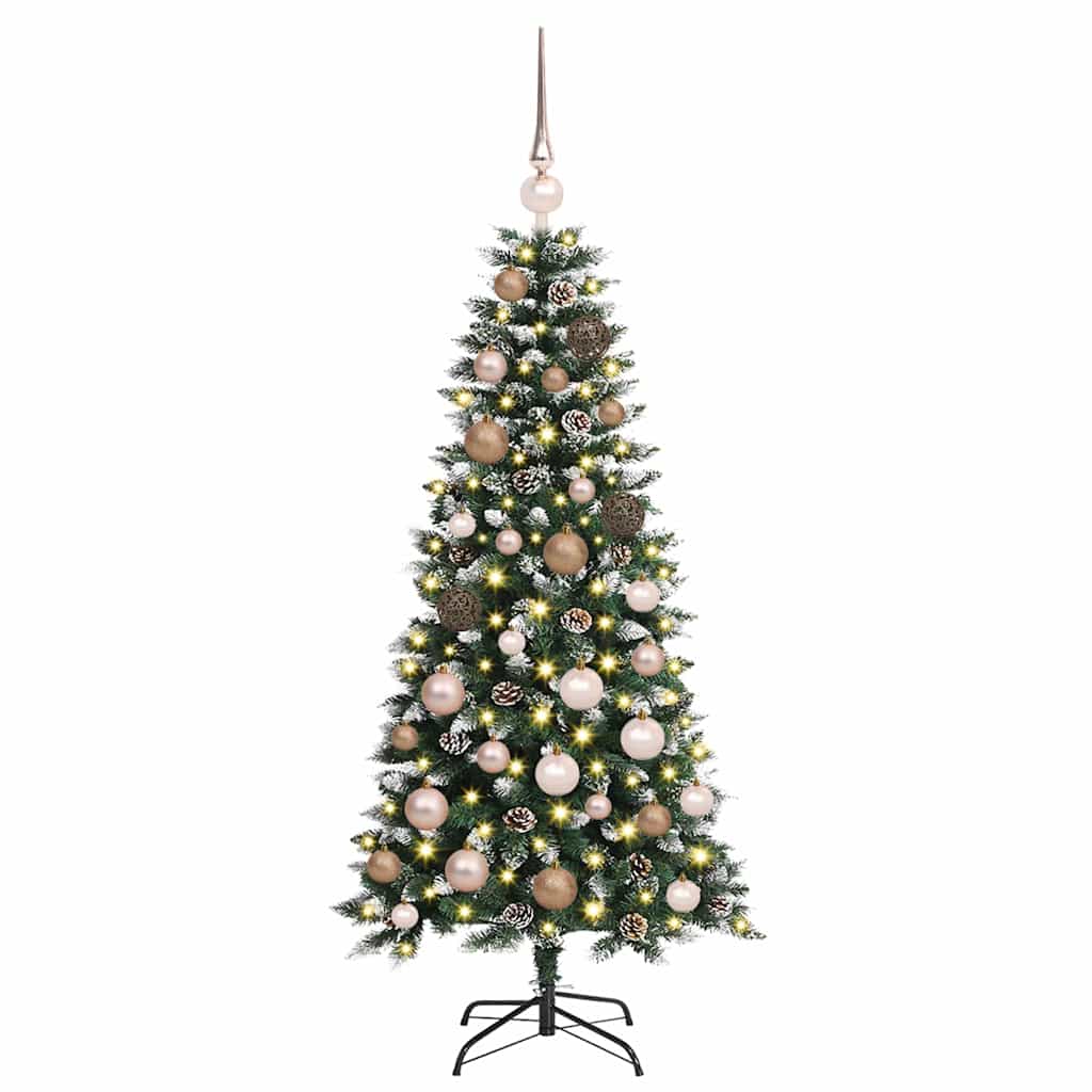 Vidaxl kunstkerstboom groen 120 cm pvc en plastic en staal